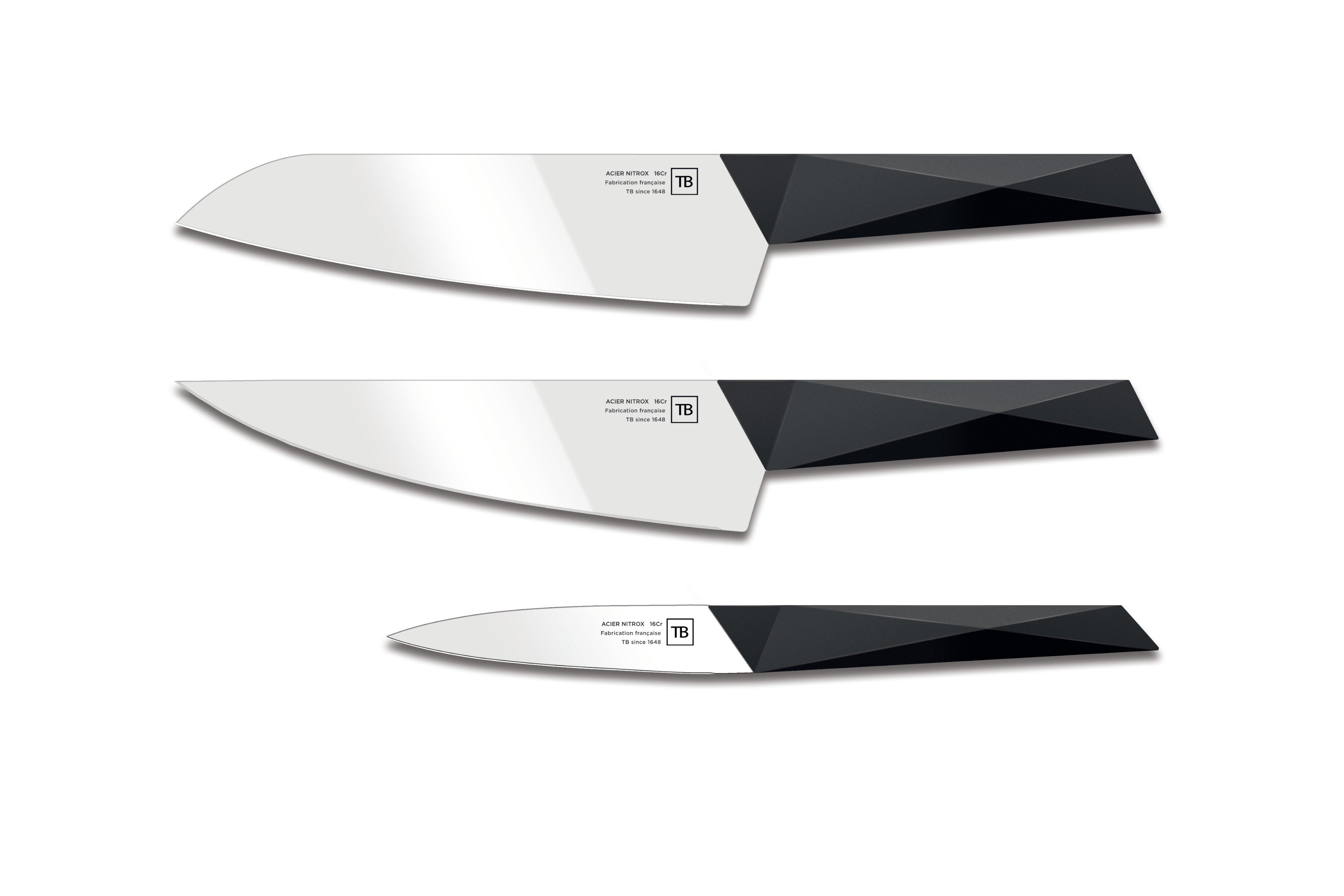 3 couteaux Furtif Lame Inox