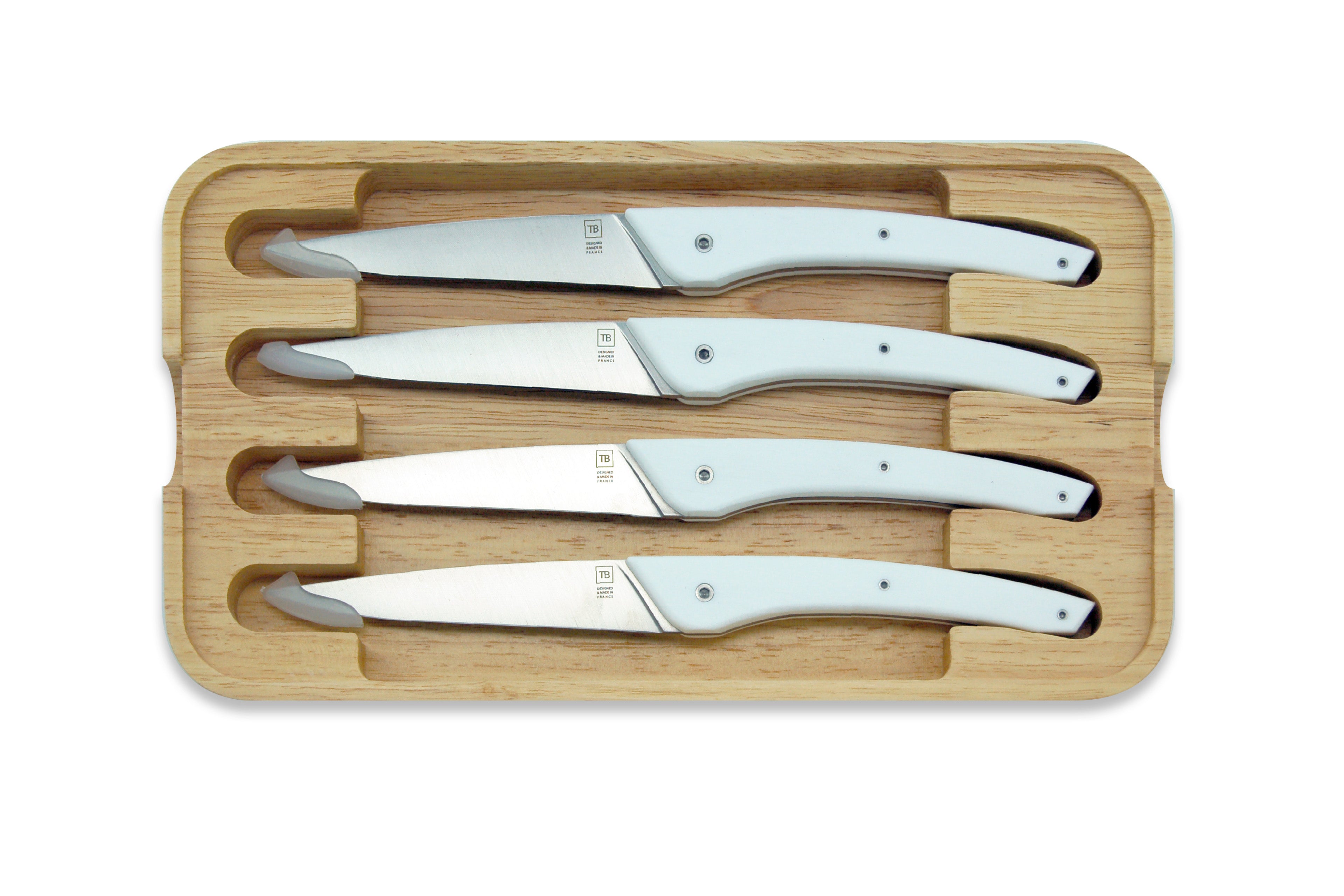 Coffret 4 Couteaux de table Auguste Blanc