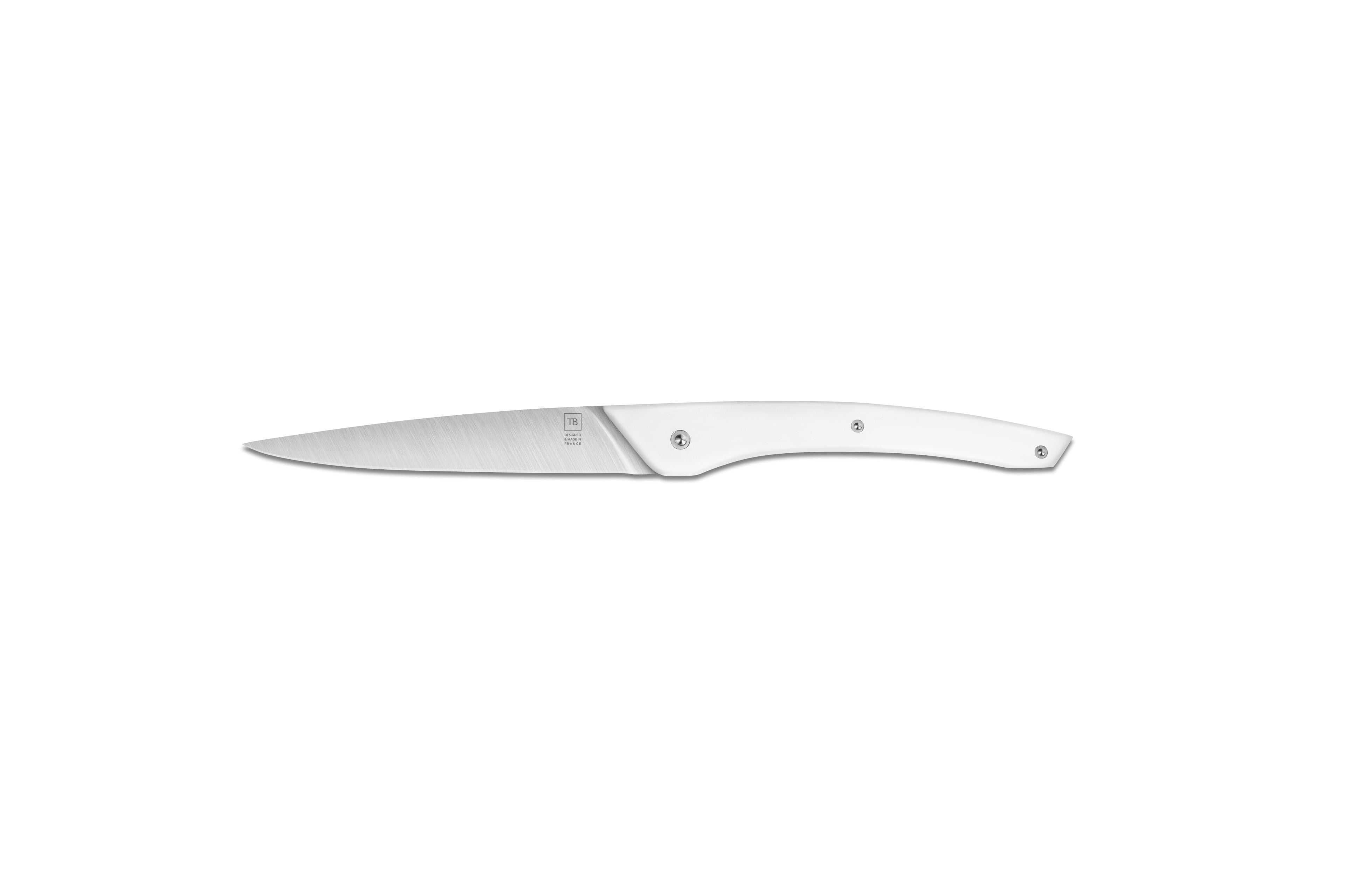 Couteaux de table Auguste POM Mat Blanc
