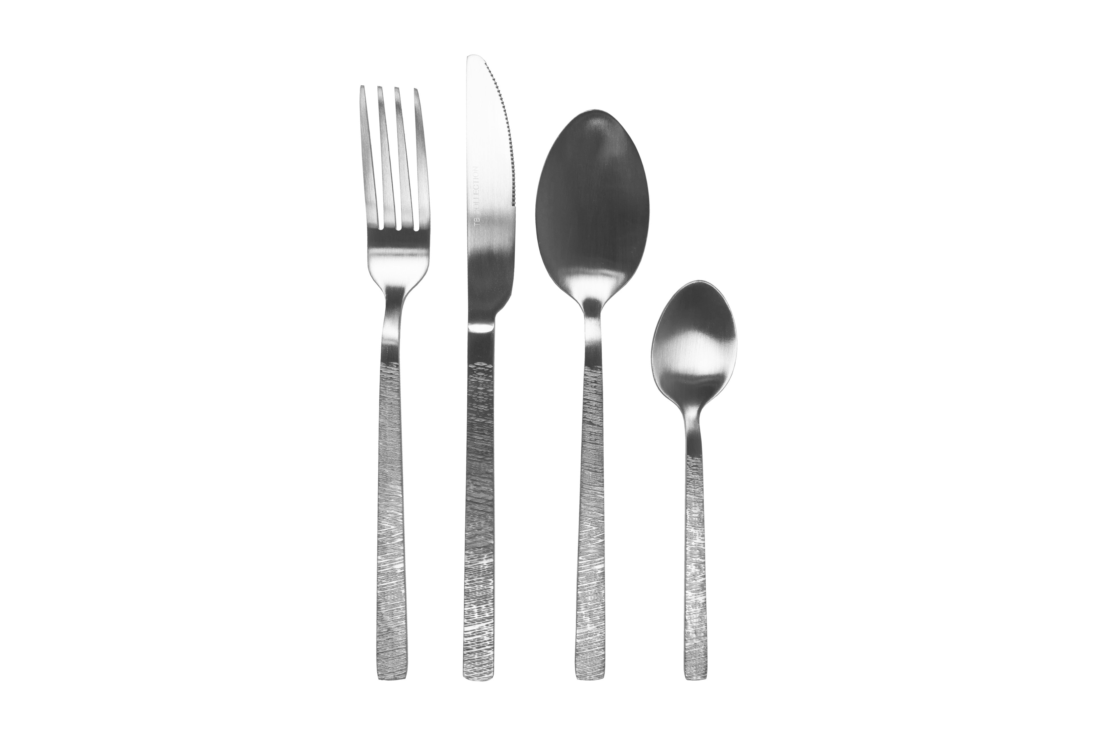 Ménagère graphite satiné