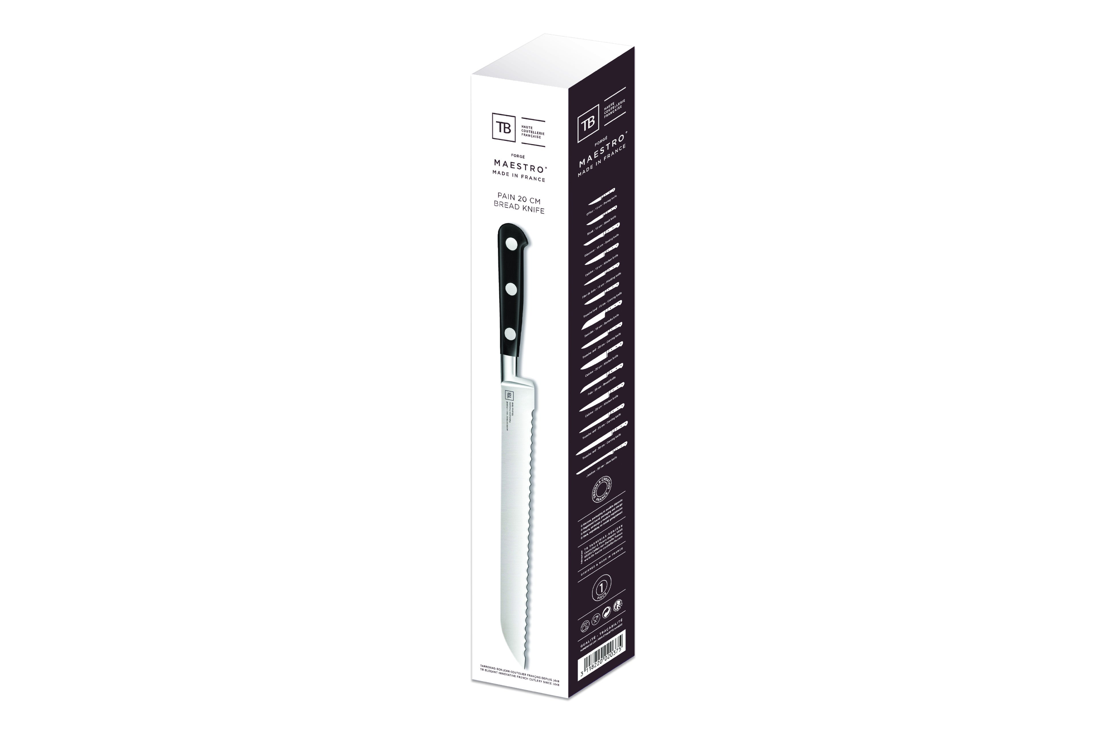 Packaging Maestro couteau à pain
