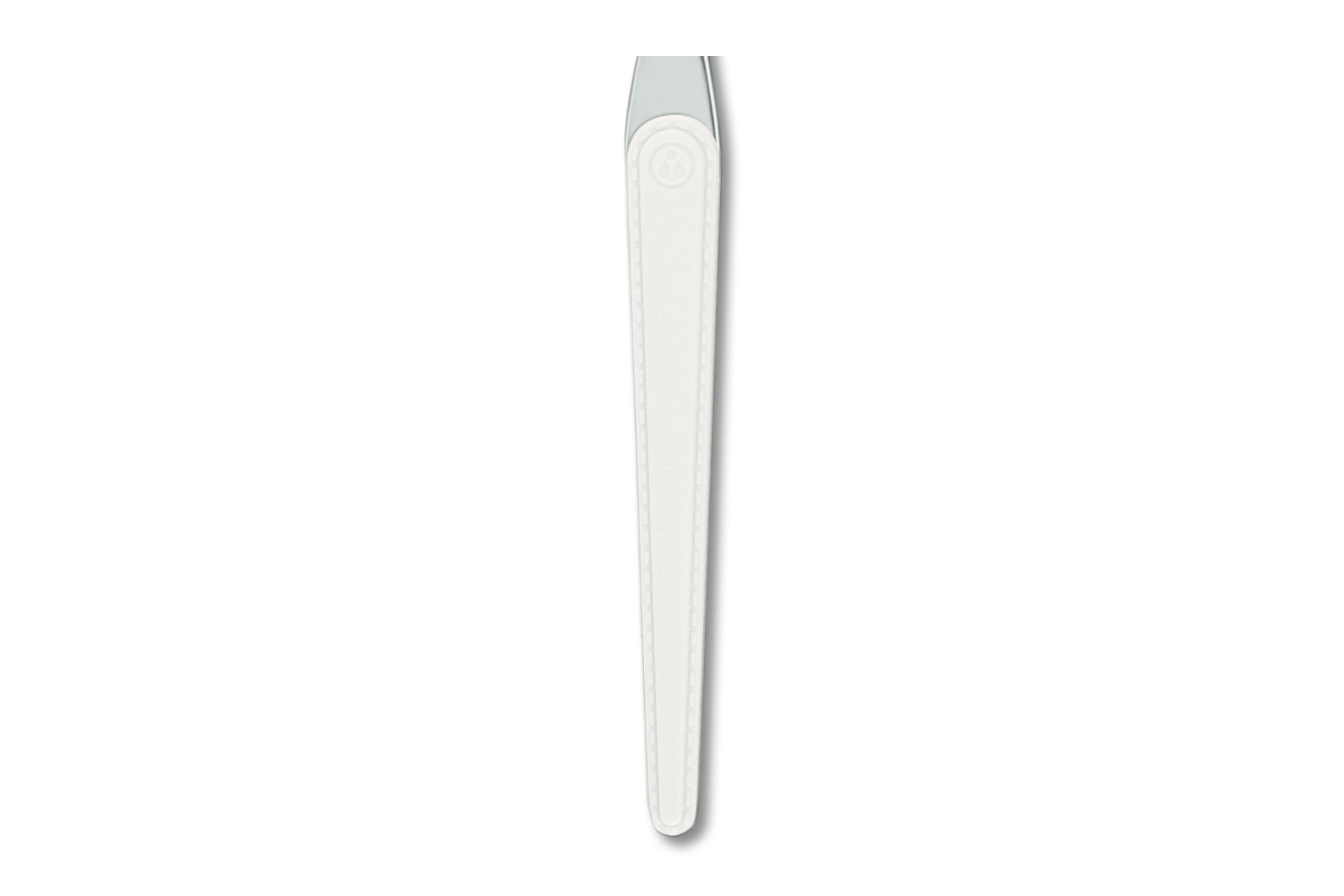 zoom manche cuir blanc