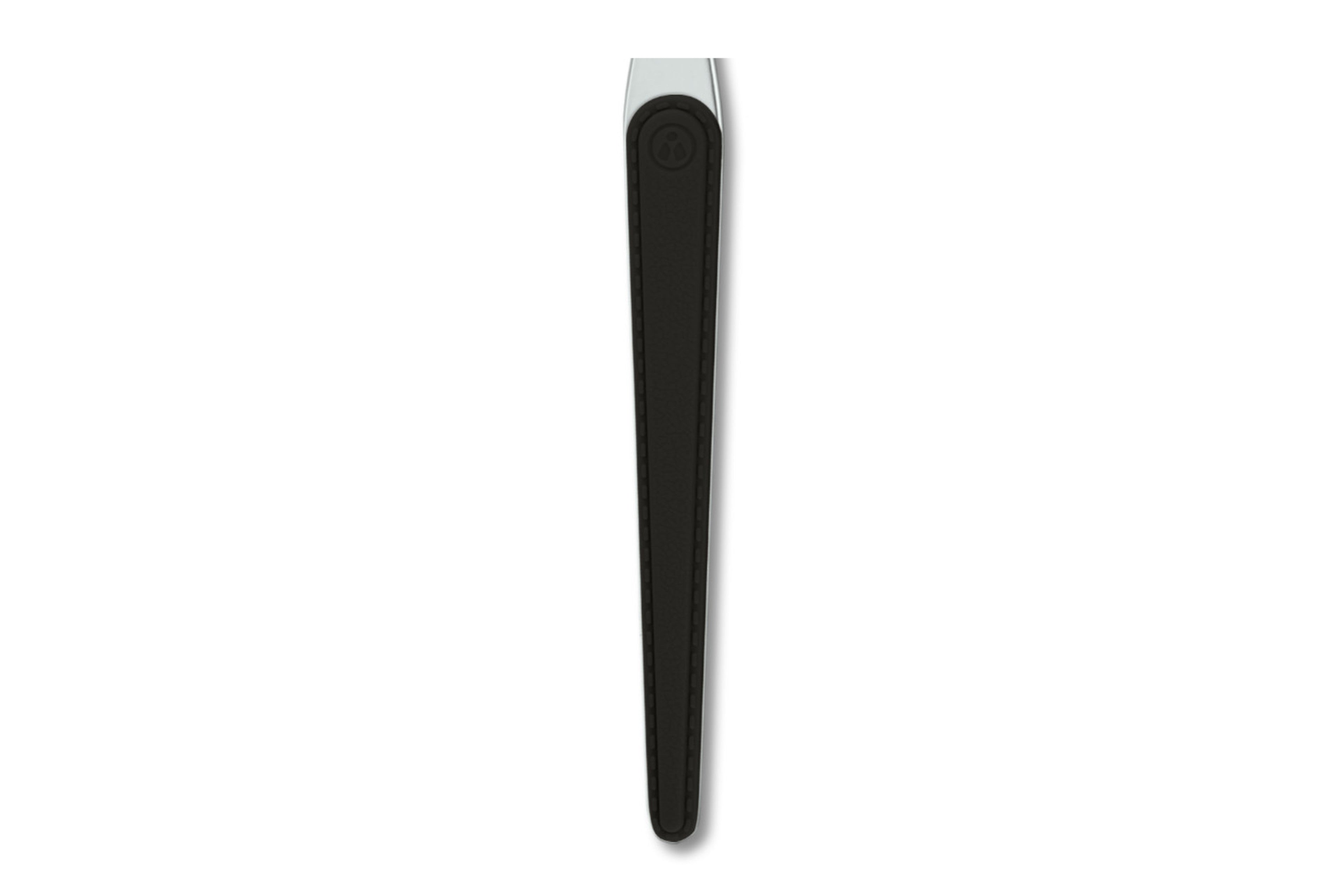 zoom manche cuir noir