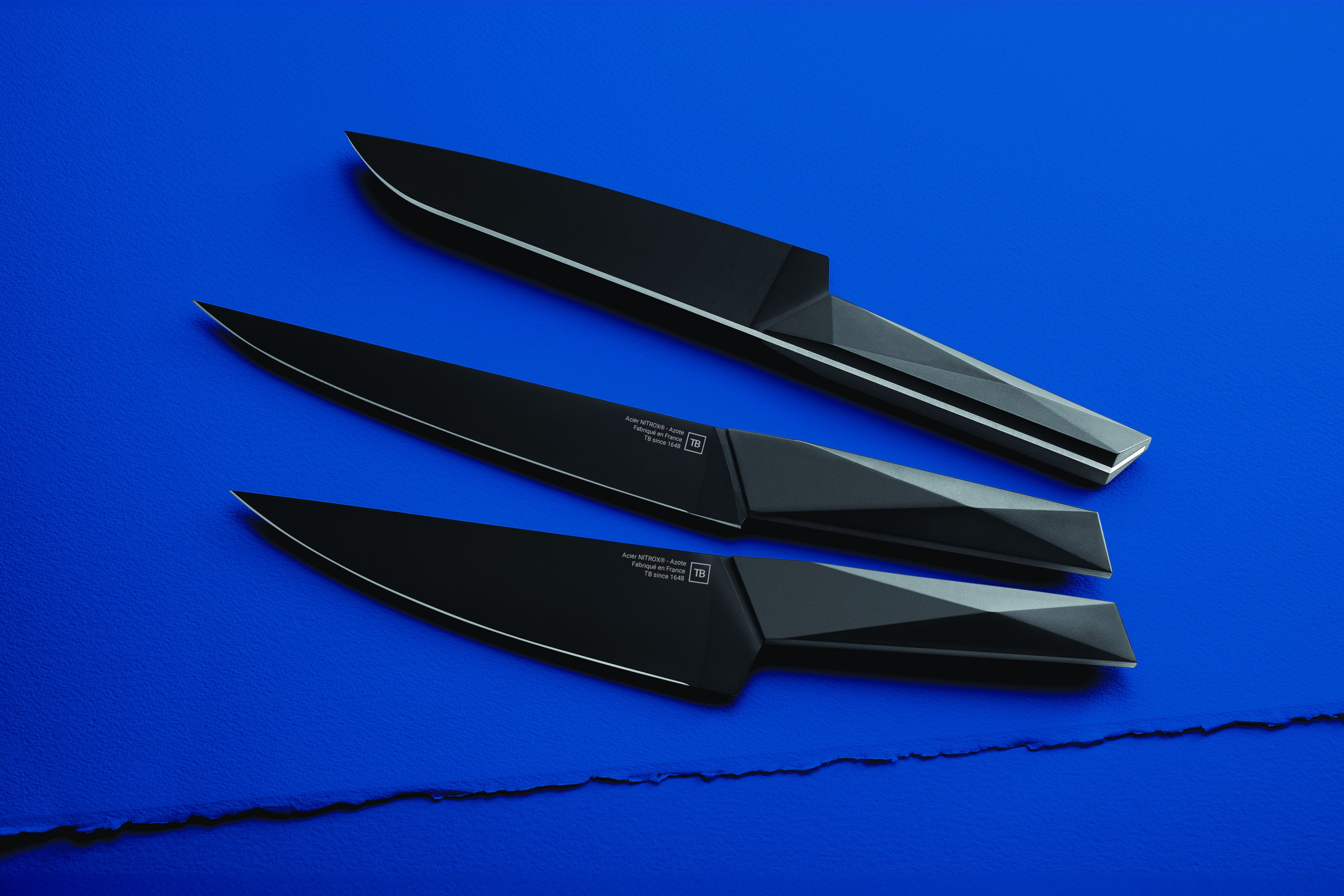 Furtif couteaux de cuisine lame noire