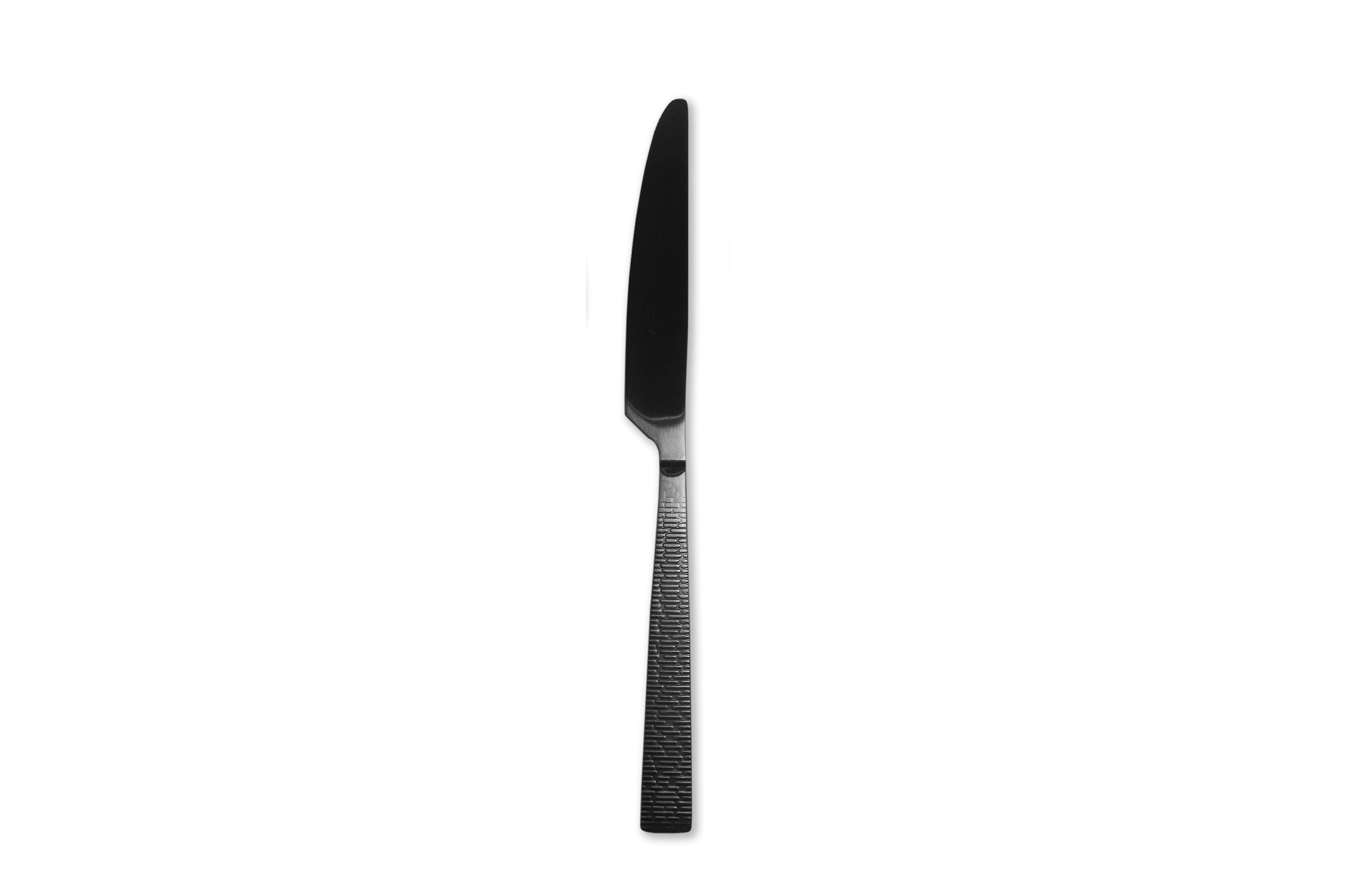 Ecorce couteau de table noir