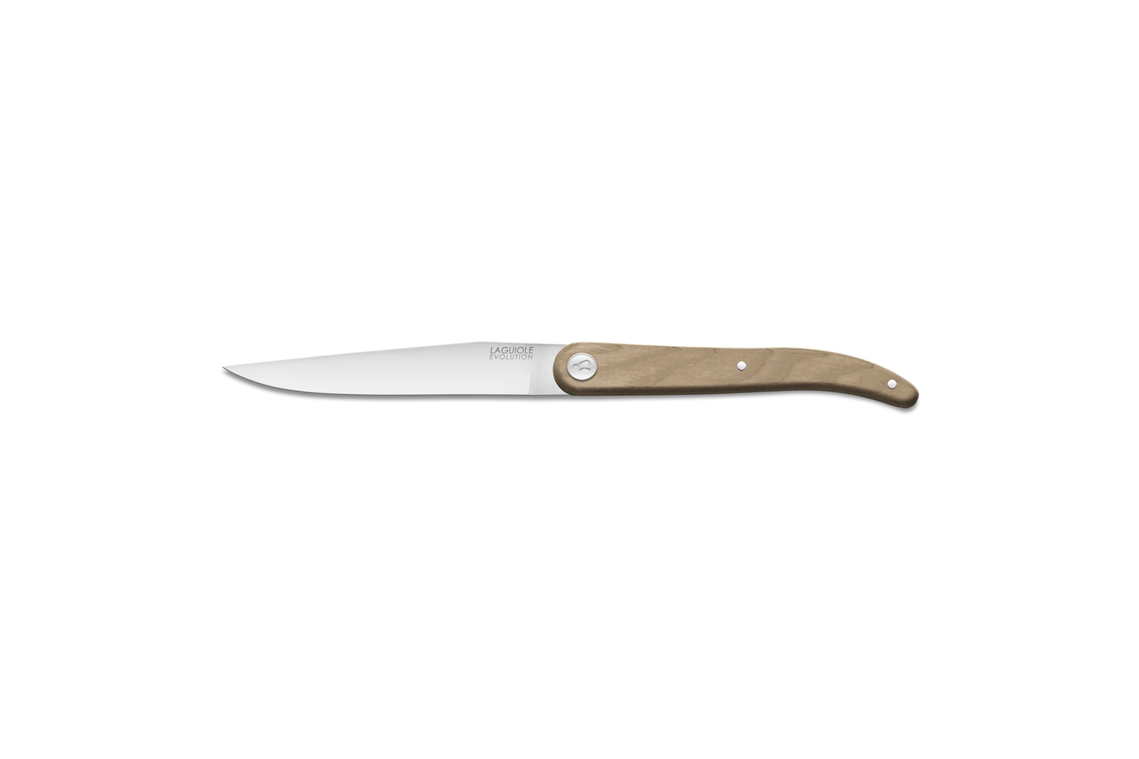 Couteaux de table Laguiole Sens Bois Lasuré